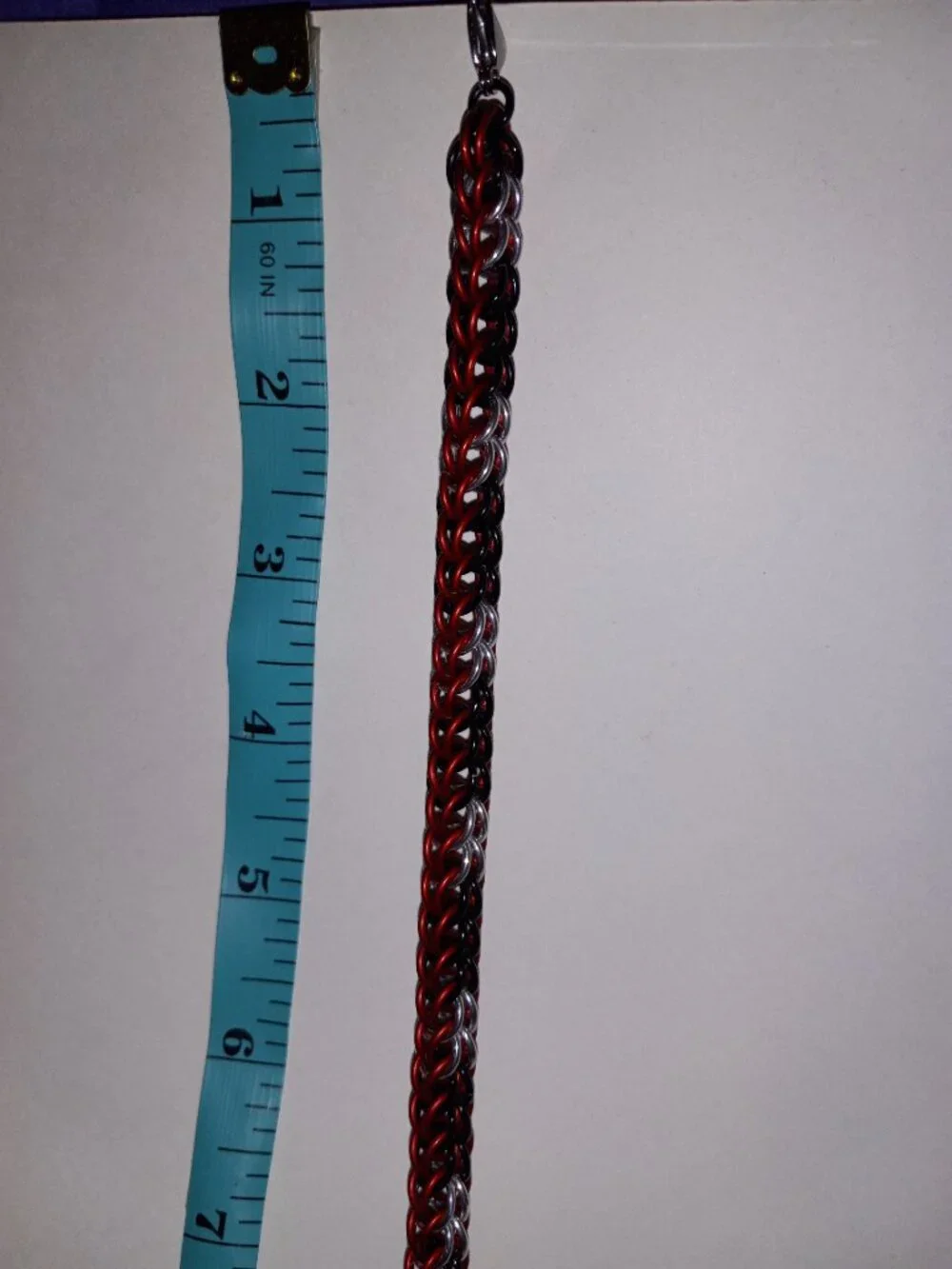 Red, black, & silver Full Persian bracelet